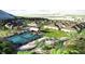 Community overview showing homes, courts, and landscaping at 2165 Grayside Cir, Castle Rock, CO 80109