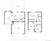Full floor plan, including layout of first and second floors, with bedroom, kitchen, and garage dimensions noted at 21767 Silver Meadow Ln, Parker, CO 80138