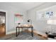 Bright home office with hardwood floors and ample natural light at 2683 Bellaire St, Denver, CO 80207