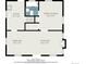 Floor plan showcasing the layout of the main floor, featuring a kitchen, bath, bedroom, dining area, and living room at 2921 N Fillmore St, Denver, CO 80205