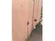 Close up of the exterior of a shed showing the locking mechanism at 10438 Williams St, Northglenn, CO 80233