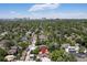 Aerial view of the property and surrounding neighborhood at 1121 S Ogden St, Denver, CO 80210