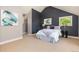 Comfortable bedroom featuring neutral carpet, fresh paint and bright natural light at 1121 S Ogden St, Denver, CO 80210