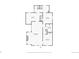 Floor plan of the main level, displaying a large living room, kitchen, and bedrooms at 1121 S Ogden St, Denver, CO 80210