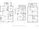 Floor plans display layout of kitchen, dining, and bedrooms of this home's two floors at 1121 S Ogden St, Denver, CO 80210