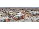 Aerial view shows the property's location in the community at 4520 Broadway St # 208, Boulder, CO 80304