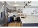 Contemporary kitchen, stainless steel appliances, open shelving at 4520 Broadway St # 208, Boulder, CO 80304