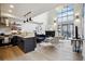 Modern kitchen with dark cabinets and marble countertops at 4520 Broadway St # 208, Boulder, CO 80304