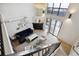 High-ceiling living area, view from above at 4520 Broadway St # 208, Boulder, CO 80304