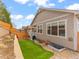 Home exterior with a low-maintenance yard and a retaining wall and stairs at 11621 Colony Loop, Parker, CO 80138