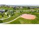 A peaceful community park with baseball diamond, playground and walking trails surrounded by greenery at 16262 W 95Th Ln, Arvada, CO 80007