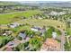 Neighborhood aerial view showcases the house and surroundings in a picturesque setting at 767 Ellis St, Golden, CO 80401