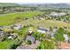 Neighborhood aerial view showcases the house and surroundings in a picturesque setting at 767 Ellis St, Golden, CO 80401