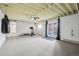 Basement with exercise equipment and carpet at 767 Ellis St, Golden, CO 80401