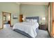 Inviting bedroom with neutral tones, plush carpeting, and an en-suite bathroom access at 1140 Indian Peak Rd, Golden, CO 80403