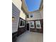 Home entrance with charming stone facade and a welcoming front door at 14883 E Crestridge Dr, Centennial, CO 80015