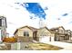 Attractive one-story home with stone accents, a two-car garage, and a xeriscaped front yard at 14758 Normande Dr, Mead, CO 80542