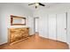 Bright bedroom with natural light, wood floors, and closet at 13181 Grant W Cir # B, Thornton, CO 80241
