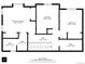 Upstairs floor plan featuring bedrooms, bathrooms, and a central hall, optimizing space and privacy at 13181 Grant W Cir # B, Thornton, CO 80241