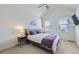 Bedroom with a ceiling fan, a mountain decal and a bed at 2214 Central Park Way, Superior, CO 80027