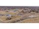 An overhead view of the community showcasing the nearby recreation center with courts, fields, and neighborhood access at 10752 Steele St, Northglenn, CO 80233