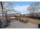 Cozy back deck featuring an outdoor dining area, perfect for entertaining and relaxing in a private backyard at 10752 Steele St, Northglenn, CO 80233