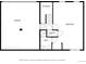 Floor plan featuring a garage, storage, stairs, bathroom, bedroom, and utility area at 1140 Devonshire Ct, Lafayette, CO 80026