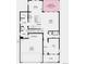 Floorplan with open layout featuring a kitchen, dining area, and great room, plus flex space and a 2-car garage at 3331 N Buchanan Way, Aurora, CO 80019