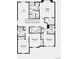 Second floor floorplan features a primary suite, three bedrooms, and laundry at 3331 N Buchanan Way, Aurora, CO 80019
