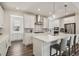 Stylish kitchen with white cabinets, stainless steel appliances, and an island with pendant lighting at 11151 W 53Rd Dr, Wheat Ridge, CO 80033