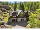 Attractive home with stone accents and an attached garage, set in a tranquil, wooded neighborhood at 6150 Bluebell Ln, Evergreen, CO 80439
