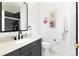 Stylish bathroom featuring a modern vanity, sleek fixtures, and contemporary decor for a spa-like feel at 8047 S Fairfax Ct, Centennial, CO 80122