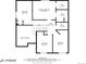 Floor plan of home showing primary bedroom with walk-in closet, and other bedrooms at 3166 W Indian Summer Ln, Castle Rock, CO 80109