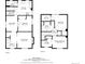Detailed floor plan showcasing the layout of the home's first and second floors with dimensions at 2211 W 33Rd Ave, Denver, CO 80211