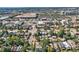 An aerial view of a residential area with mature trees and various architectural styles at 493 S Lincoln St, Denver, CO 80209