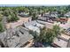 Rooftop view offering neighborhood sightlines, showcasing tree-lined streets and surrounding properties at 493 S Lincoln St, Denver, CO 80209