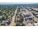 Extensive aerial view showcasing residential areas, commercial streets, and neighborhood layout at 493 S Lincoln St, Denver, CO 80209