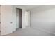 Cozy bedroom featuring carpet and a closet with sliding doors providing ample space at 13770 Emerald Lake St, Parker, CO 80138
