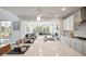Modern kitchen island with seating, undermount sink, and ample countertop space at 13770 Emerald Lake St, Parker, CO 80138