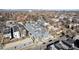 Expansive aerial view of contemporary townhomes in a bustling neighborhood, highlighting urban living at 2321 Eliot St, Denver, CO 80211