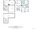 House floorplan showing the dimensions for the main floor, second floor, and basement at 7844 Grady Cir, Castle Rock, CO 80108