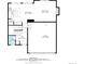 Main floorplan showing kitchen, dining area, living room, bath, foyer, pantry and garage at 7844 Grady Cir, Castle Rock, CO 80108