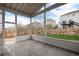 Covered patio space showcasing the backyard and fence line at 7844 Grady Cir, Castle Rock, CO 80108