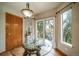 Inviting dining area with a modern table setting and sliding glass door access to the patio at 16309 Hedgeway Dr, Parker, CO 80134