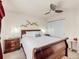 Comfortable bedroom with a ceiling fan and unique lamps at 3914 E 116Th Pl, Thornton, CO 80233