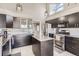 Well-equipped kitchen boasting stainless steel appliances, a central island, and modern cabinetry at 6651 Yale Dr, Highlands Ranch, CO 80130