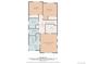 A second-floor floorplan features bedrooms, bathrooms, laundry, and walk-in closet at 12054 E Lake Cir, Greenwood Village, CO 80111