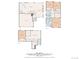 A full-home floorplan shows the layouts of each floor of the house at 12054 E Lake Cir, Greenwood Village, CO 80111