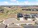 Aerial view of a home and the surrounding neighborhood, showing the landscape and location at 3038 Blithe Pt, Castle Rock, CO 80108