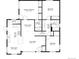 Detailed floor plan showcasing the layout of the bedrooms, bathrooms, living areas, and kitchen at 5125 Umatilla St, Denver, CO 80221